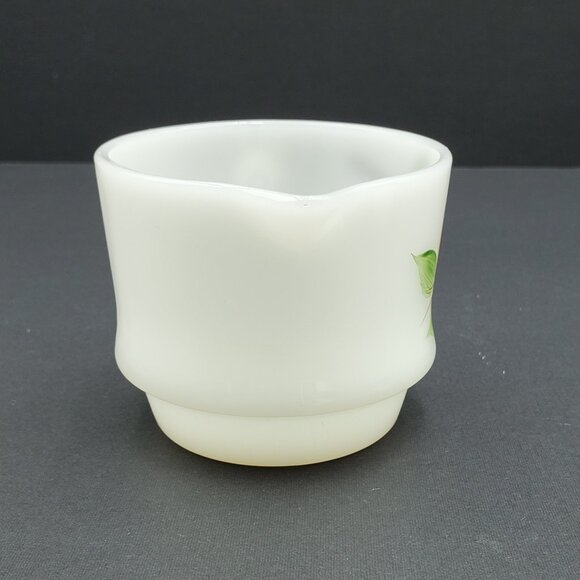 Anchor Hocking Fire King Fruit Peach Gay Fad Creamer Sugar Bowl with Lid - Picture 7 of 13